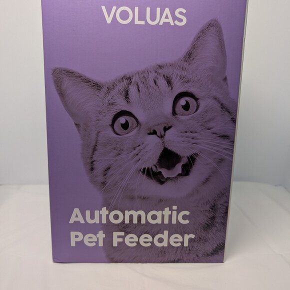 NEW VOLUAS Automatic Pet Feeder for Cats and Dogs 4.0L - White Opaque - Picture 4 of 16